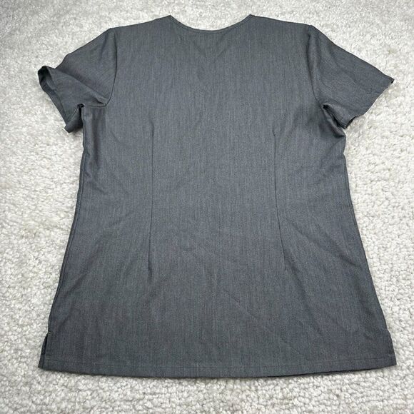 Figs Catarina One Pocket Shirt Scrub Top Gray - Picture 3 of 12
